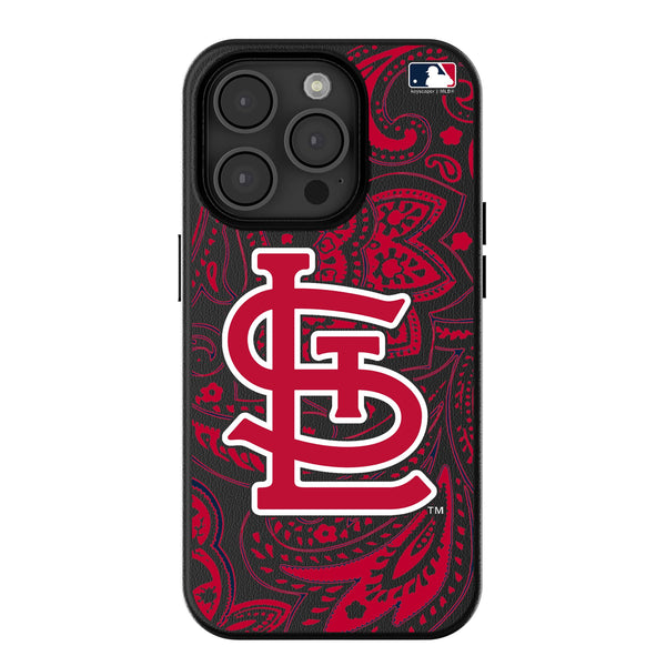 St Louis Cardinals Paisley iPhone MagSafe Compatible Phone Case for Apple iPhone