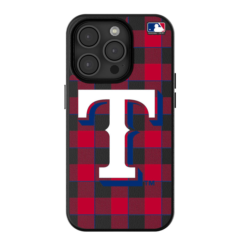 Texas Rangers Plaid iPhone MagSafe Compatible Phone Case for Apple iPhone
