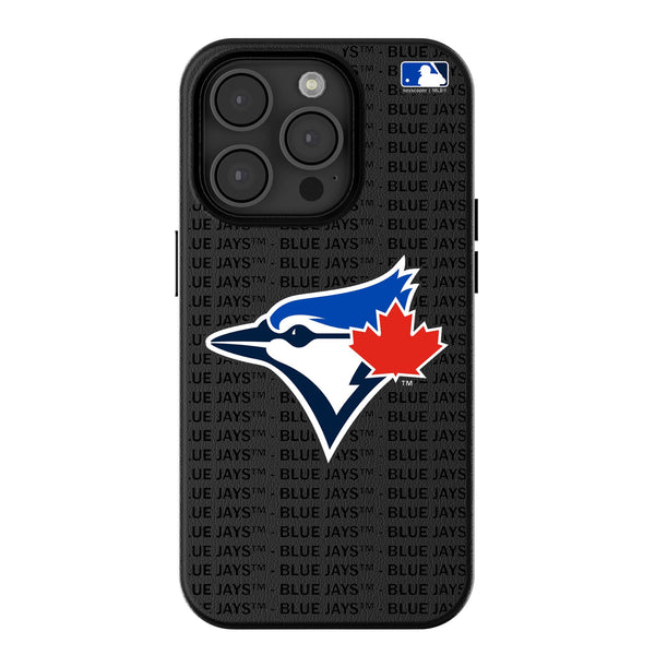 Toronto Blue Jays Text Backdrop iPhone MagSafe Compatible Phone Case for Apple iPhone