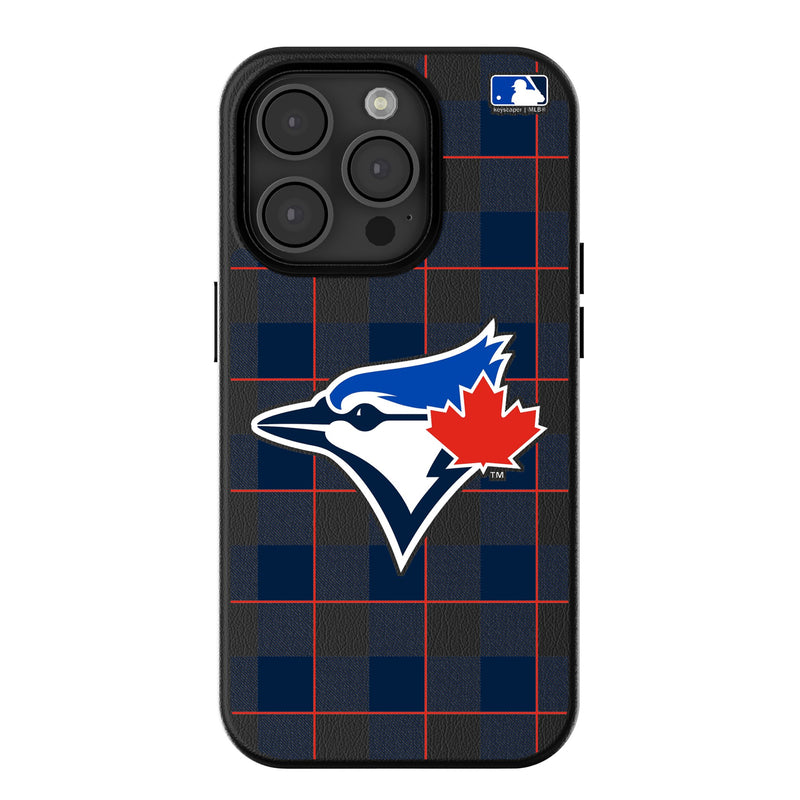 Toronto Blue Jays Plaid iPhone MagSafe Compatible Phone Case for Apple iPhone