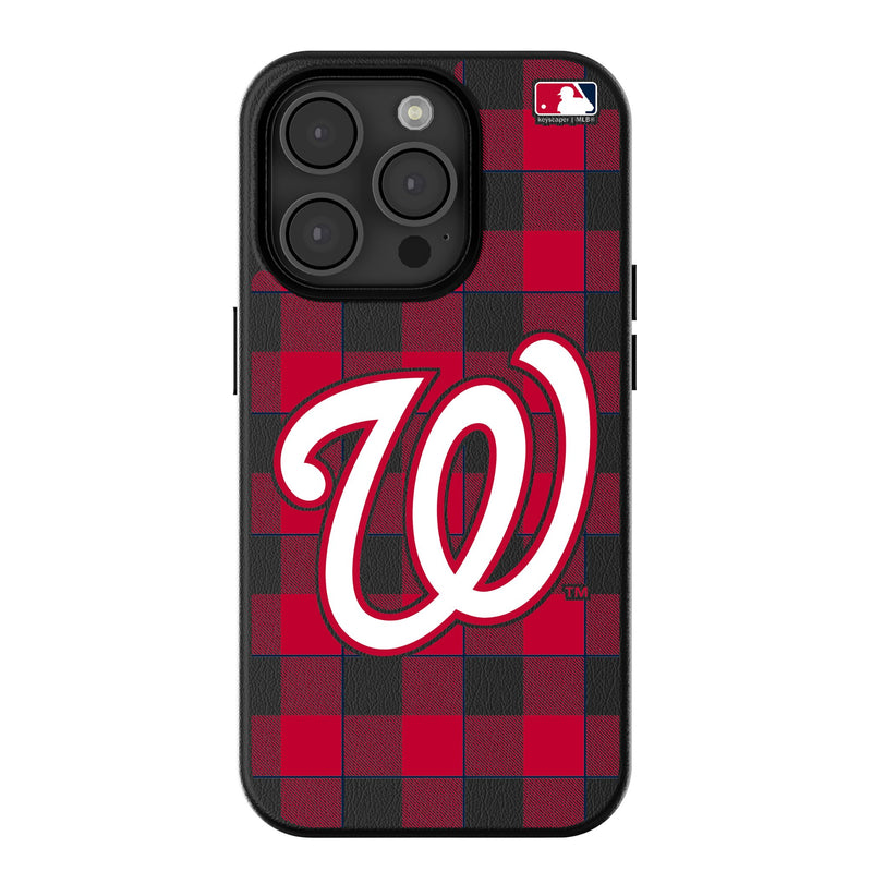 Washington Nationals Plaid iPhone MagSafe Compatible Phone Case