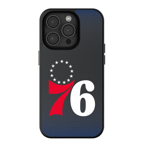 Philadelphia 76ers Linen iPhone MagSafe Compatible Phone Case for Apple iPhone