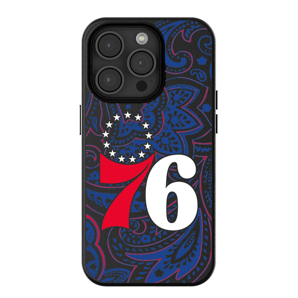 Philadelphia 76ers Paisley iPhone MagSafe Compatible Phone Case