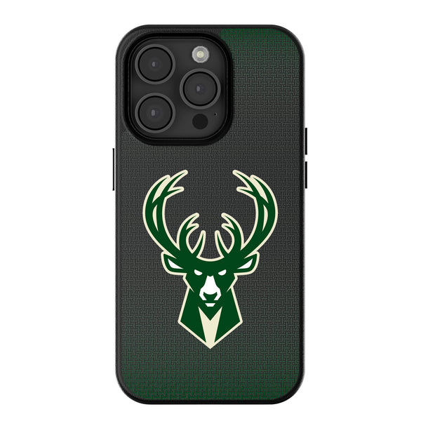 Milwaukee Bucks Linen iPhone MagSafe Compatible Phone Case for Apple iPhone
