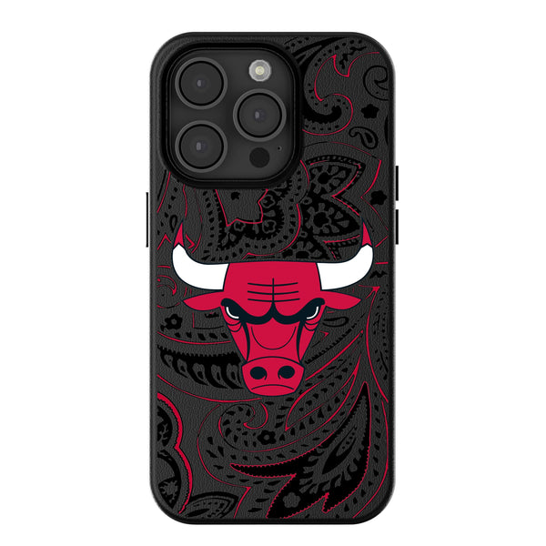 Chicago Bulls Paisley iPhone MagSafe Compatible Phone Case