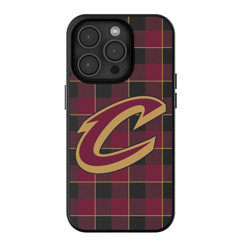 Cleveland Cavaliers Plaid iPhone MagSafe Compatible Phone Case for Apple iPhone