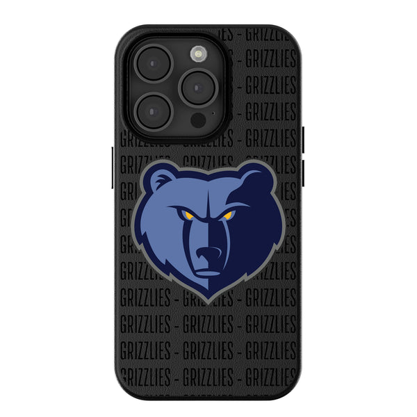 Memphis Grizzlies Text Backdrop iPhone MagSafe Compatible Phone Case for Apple iPhone