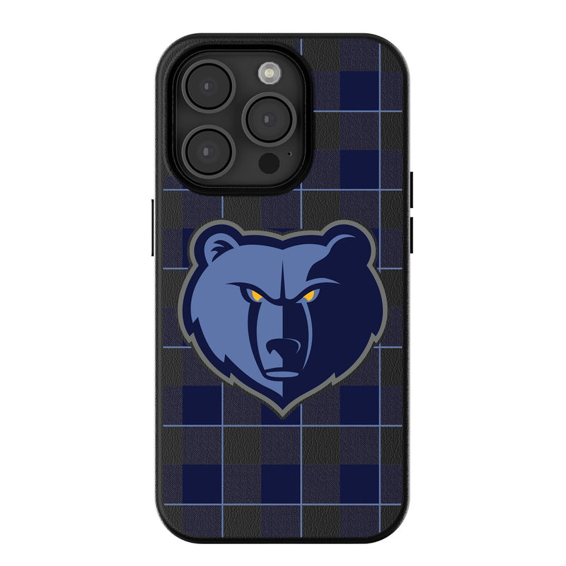 Memphis Grizzlies Plaid iPhone MagSafe Compatible Phone Case