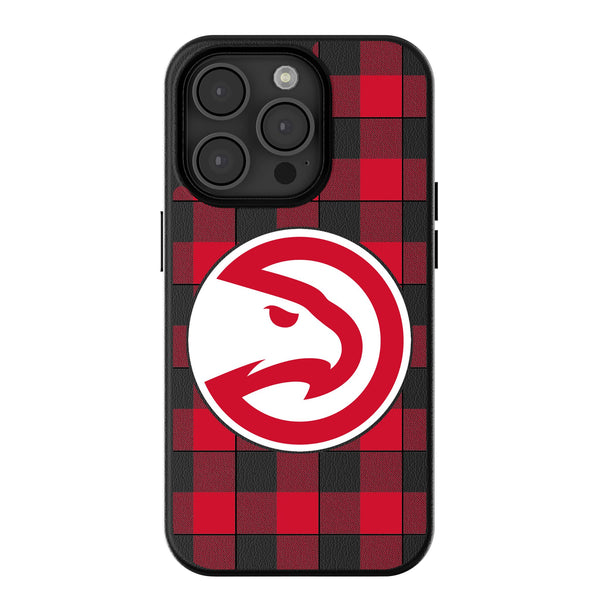 Atlanta Hawks Plaid iPhone MagSafe Compatible Phone Case