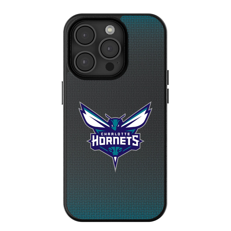 Charlotte Hornets Linen iPhone MagSafe Compatible Phone Case for Apple iPhone