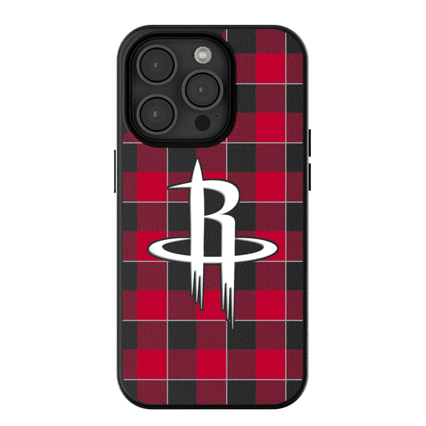 Houston Rockets Plaid iPhone MagSafe Compatible Phone Case