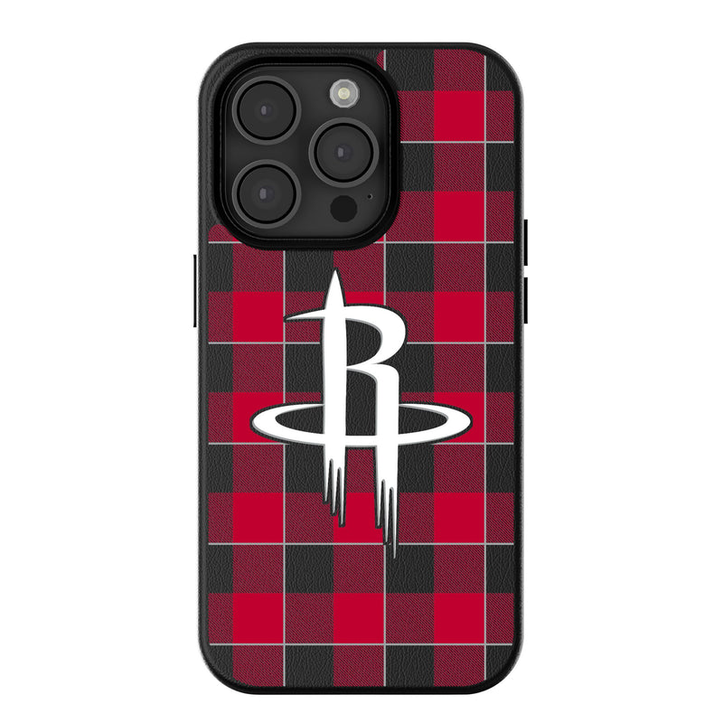 Houston Rockets Plaid iPhone MagSafe Compatible Phone Case