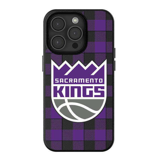 Sacramento Kings Plaid iPhone MagSafe Compatible Phone Case