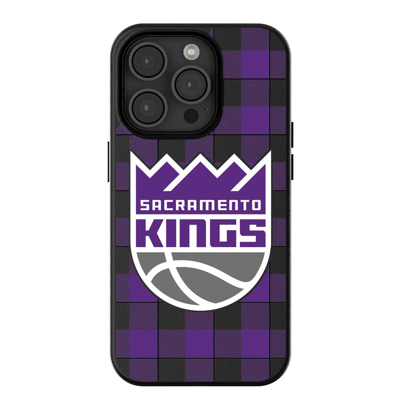 Sacramento Kings Plaid iPhone MagSafe Compatible Phone Case