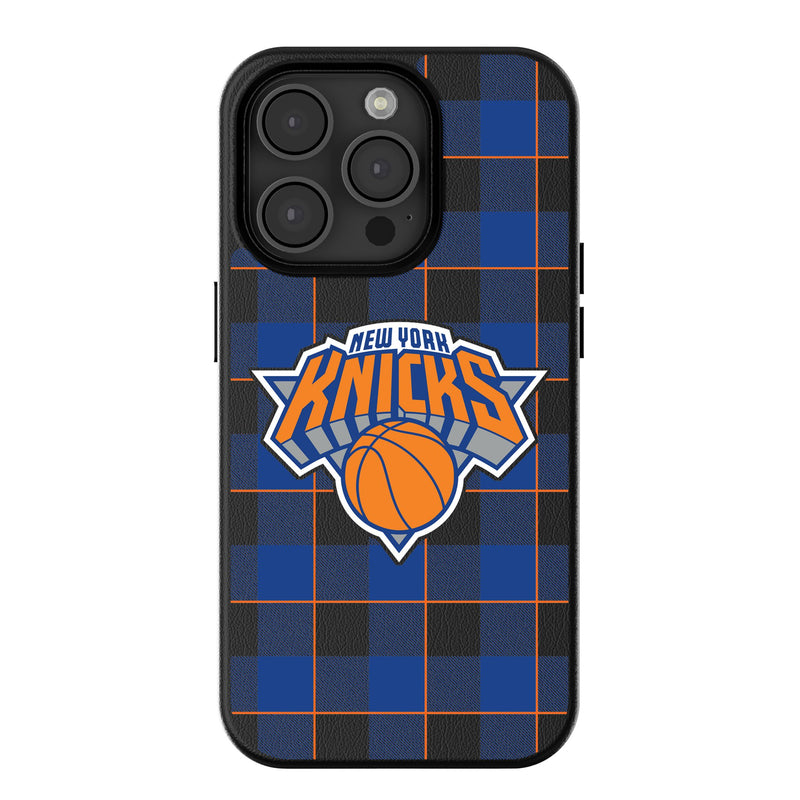 New York Knicks Plaid iPhone MagSafe Compatible Phone Case