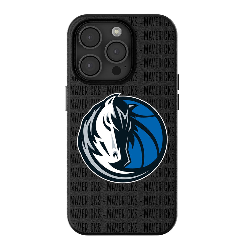 Dallas Mavericks Text Backdrop iPhone MagSafe Compatible Phone Case for Apple iPhone