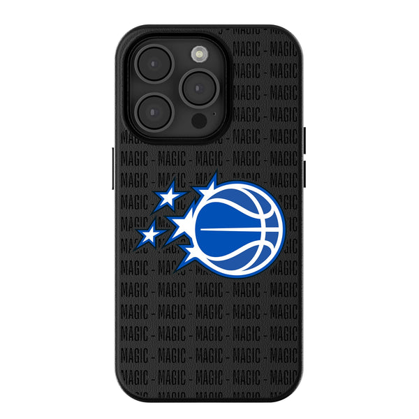 Orlando Magic Text Backdrop iPhone MagSafe Compatible Phone Case for Apple iPhone