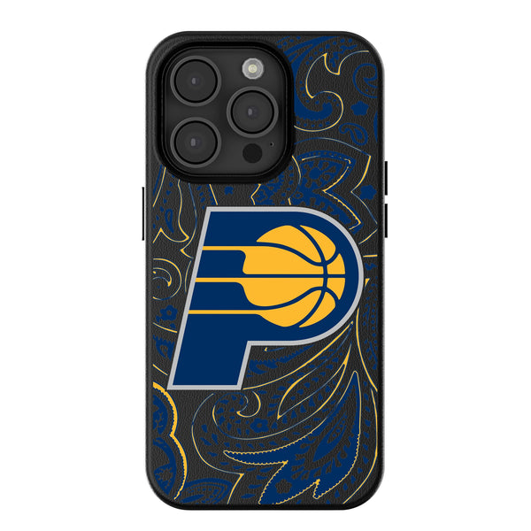 Indiana Pacers Paisley iPhone MagSafe Compatible Phone Case