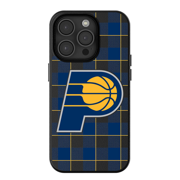 Indiana Pacers Plaid iPhone MagSafe Compatible Phone Case