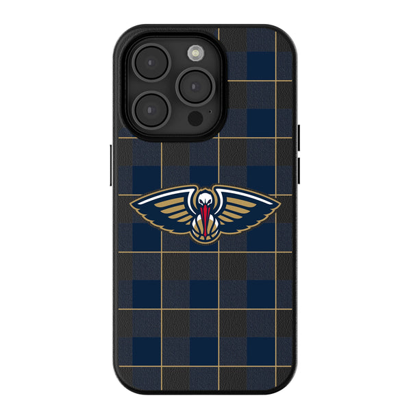 New Orleans Pelicans Plaid iPhone MagSafe Compatible Phone Case