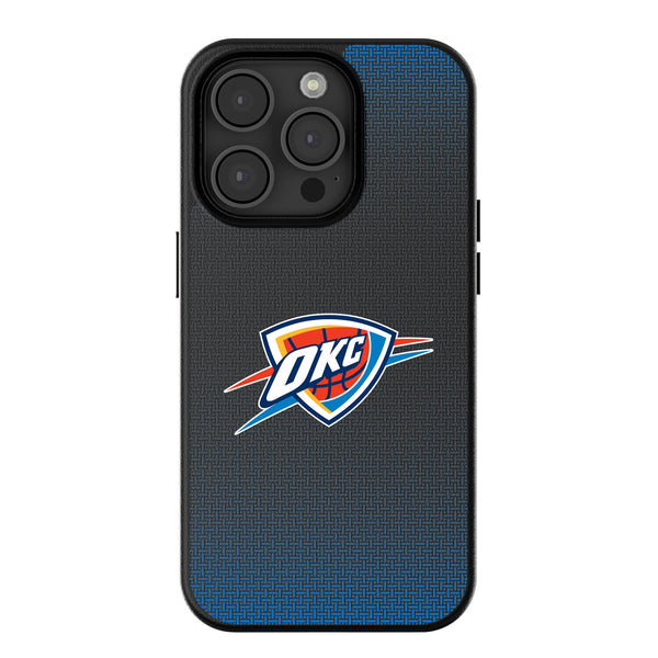 Oklahoma City Thunder Linen iPhone MagSafe Compatible Phone Case for Apple iPhone