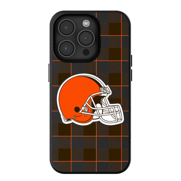 Cleveland Browns Plaid iPhone MagSafe Compatible Phone Case for Apple iPhone