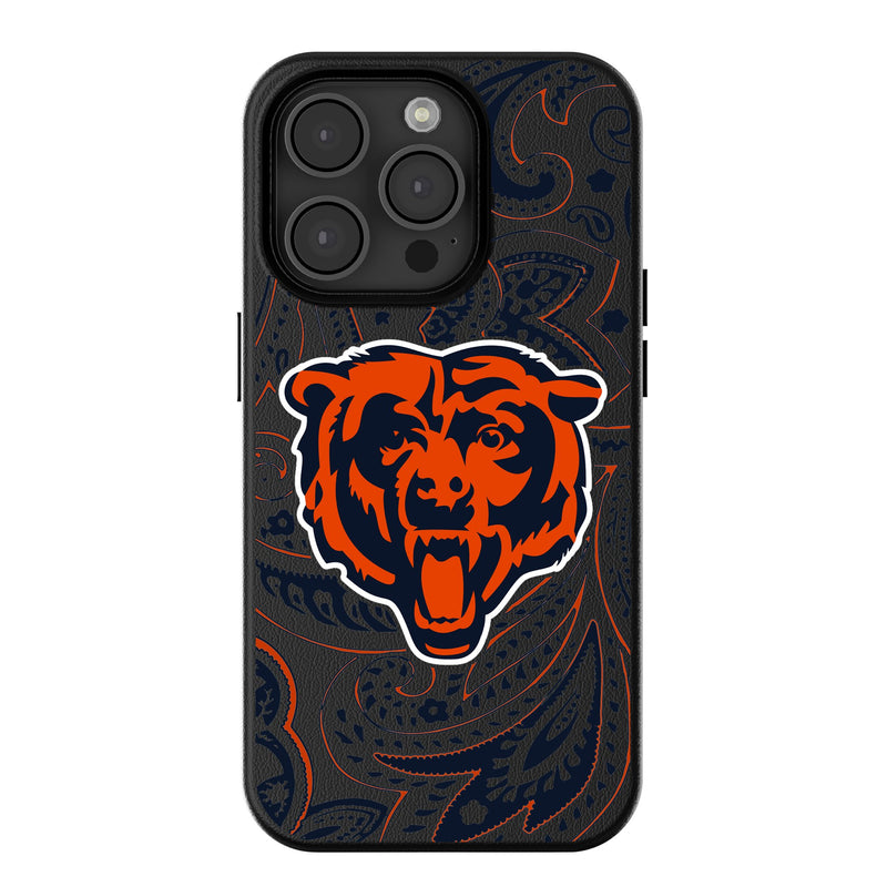 Chicago Bears Paisley iPhone MagSafe Compatible Phone Case for Apple iPhone