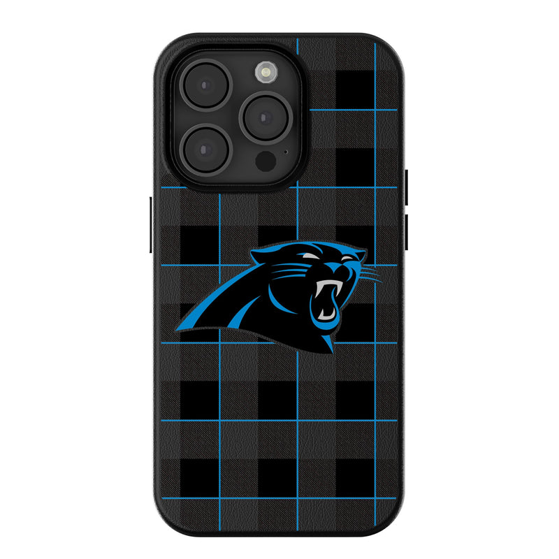 Carolina Panthers Plaid iPhone MagSafe Compatible Phone Case