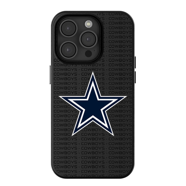 Dallas Cowboys Text Backdrop iPhone MagSafe Compatible Phone Case for Apple iPhone