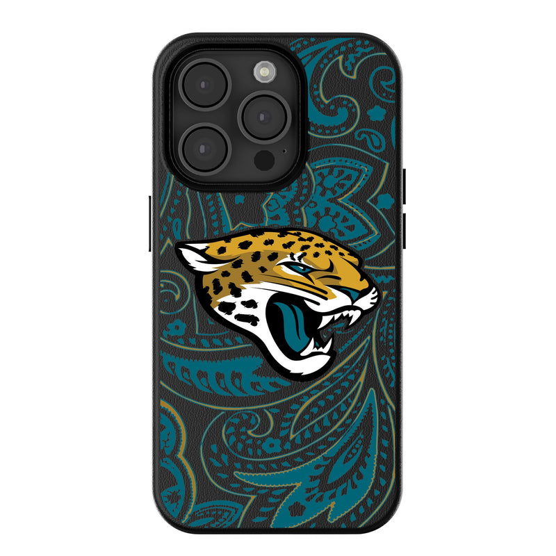 Jacksonville Jaguars Paisley iPhone MagSafe Compatible Phone Case for Apple iPhone