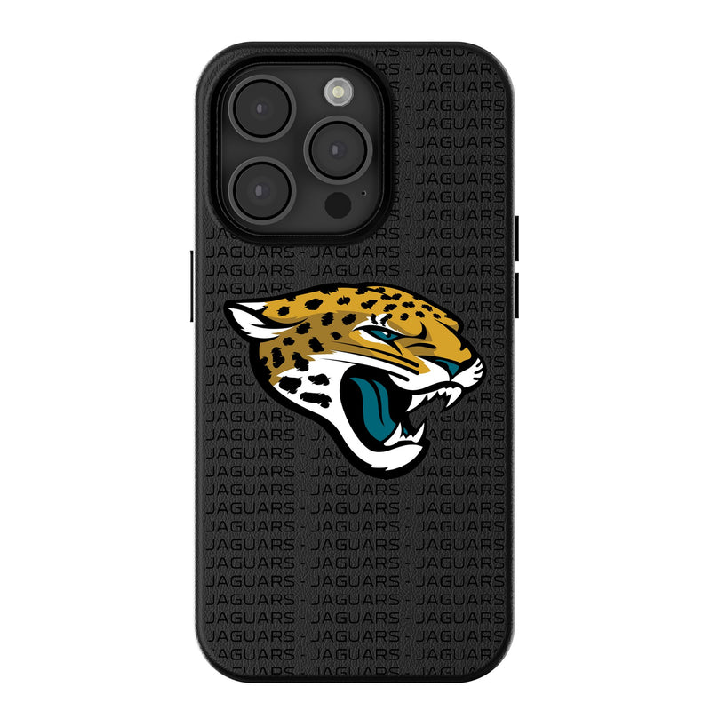 Jacksonville Jaguars Text Backdrop iPhone MagSafe Compatible Phone Case for Apple iPhone