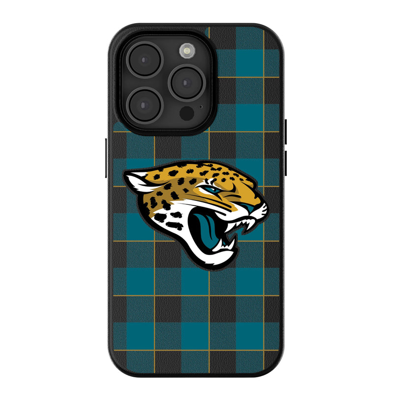 Jacksonville Jaguars Plaid iPhone MagSafe Compatible Phone Case for Apple iPhone