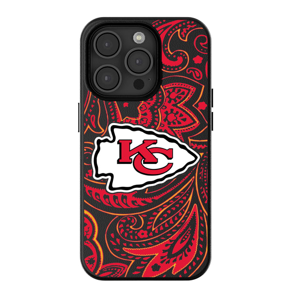 Kansas City Chiefs Paisley iPhone MagSafe Compatible Phone Case