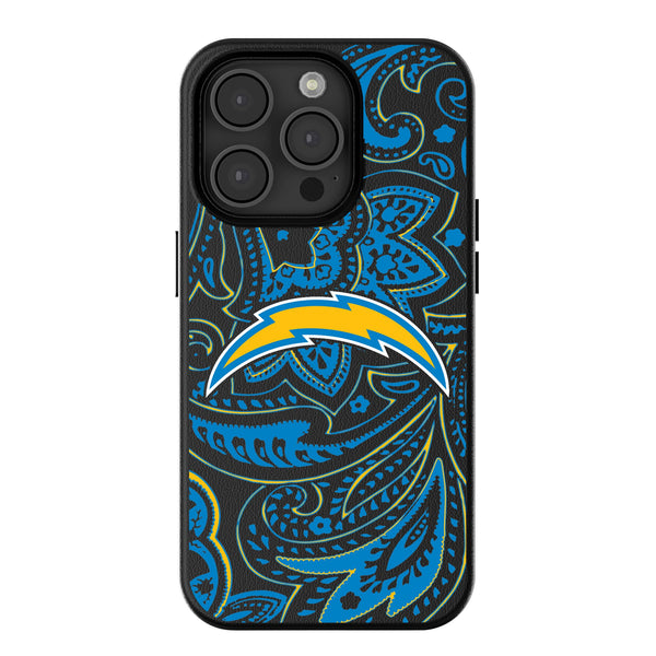 Los Angeles Chargers Paisley iPhone MagSafe Compatible Phone Case for Apple iPhone