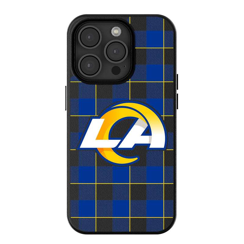 Los Angeles Rams Plaid iPhone MagSafe Compatible Phone Case for Apple iPhone