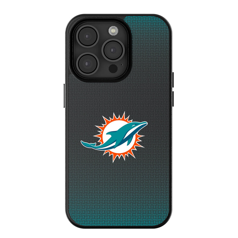 Miami Dolphins Linen iPhone MagSafe Compatible Phone Case