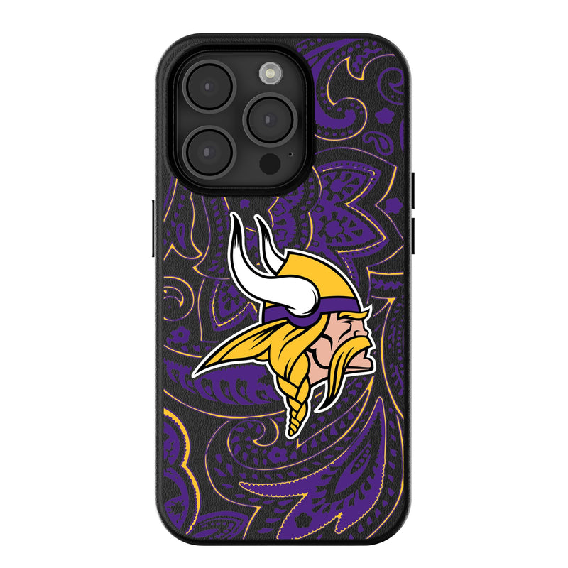 Minnesota Vikings Paisley iPhone MagSafe Compatible Phone Case for Apple iPhone