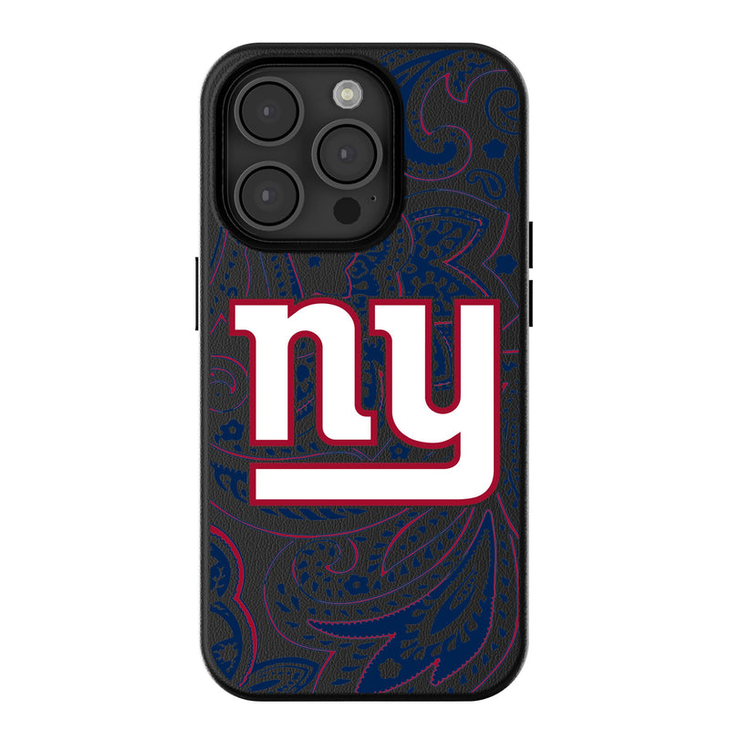 New York Giants Paisley iPhone MagSafe Compatible Phone Case for Apple iPhone