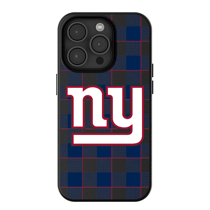 New York Giants Plaid iPhone MagSafe Compatible Phone Case for Apple iPhone