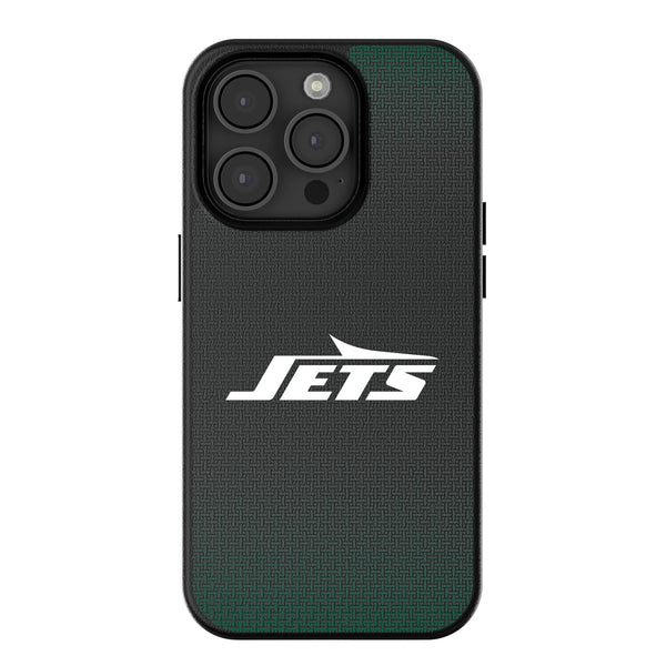 New York Jets Linen iPhone MagSafe Compatible Phone Case for Apple iPhone