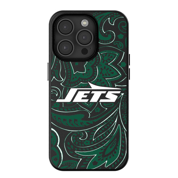 New York Jets Paisley iPhone MagSafe Compatible Phone Case for Apple iPhone