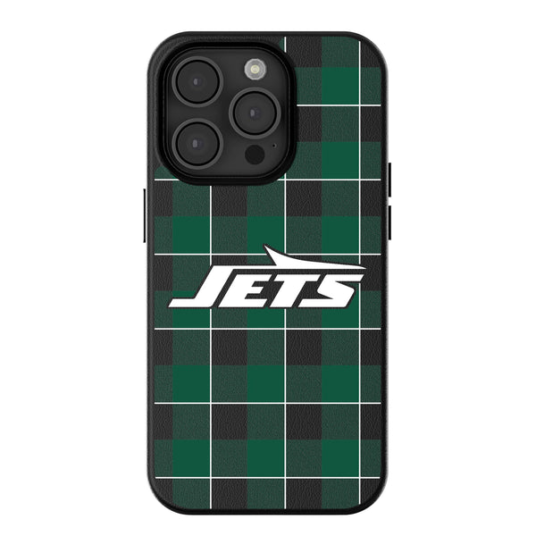 New York Jets Plaid iPhone MagSafe Compatible Phone Case for Apple iPhone