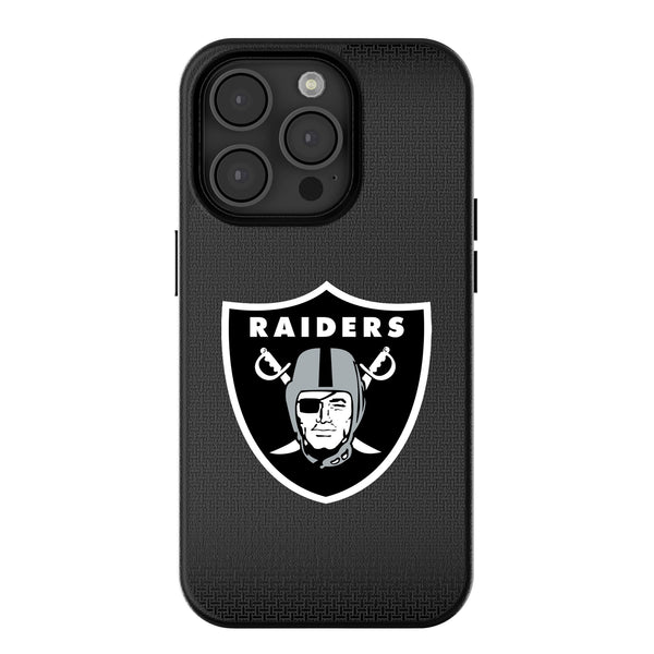 Las Vegas Raiders Linen iPhone MagSafe Compatible Phone Case for Apple iPhone