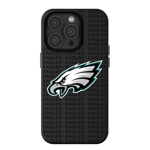Philadelphia Eagles Text Backdrop iPhone MagSafe Compatible Phone Case for Apple iPhone
