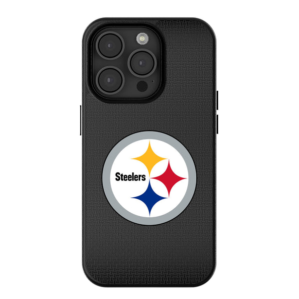 Pittsburgh Steelers Linen iPhone MagSafe Compatible Phone Case for Apple iPhone