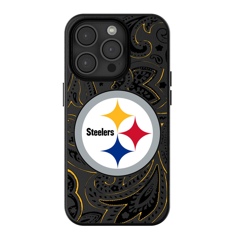 Pittsburgh Steelers Paisley iPhone MagSafe Compatible Phone Case