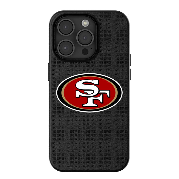 San Francisco 49ers Text Backdrop iPhone MagSafe Compatible Phone Case for Apple iPhone