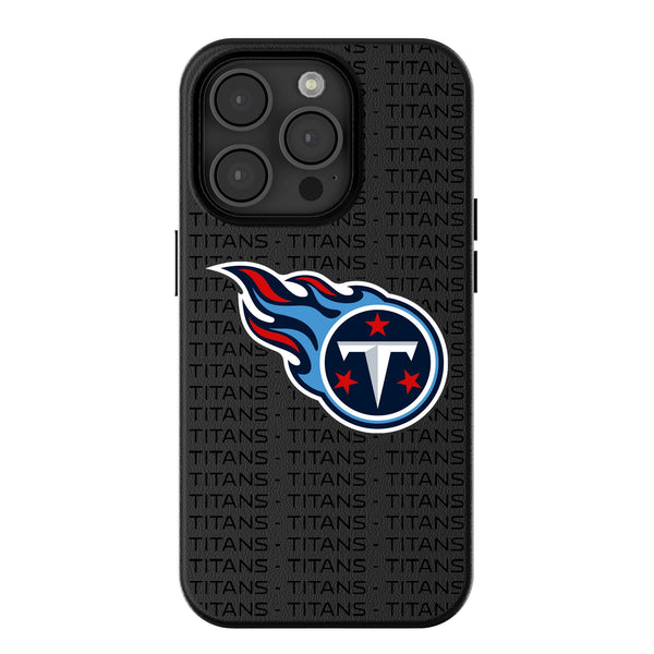 Tennessee Titans Text Backdrop iPhone MagSafe Compatible Phone Case for Apple iPhone