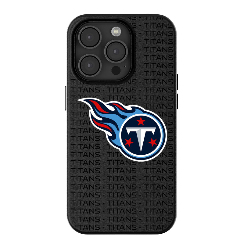 Tennessee Titans Text Backdrop iPhone MagSafe Compatible Phone Case for Apple iPhone