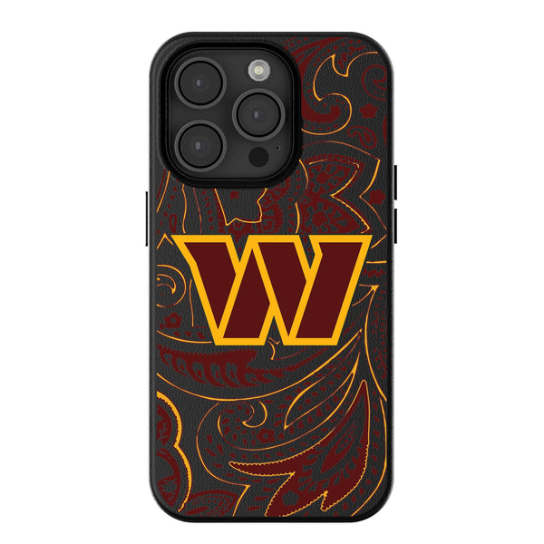 Washington Commanders Paisley iPhone MagSafe Compatible Phone Case for Apple iPhone
